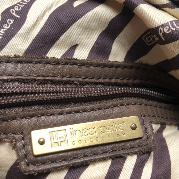 Linea Pelle Genuine Italian Brown Leather Bag - Picture 8 of 9